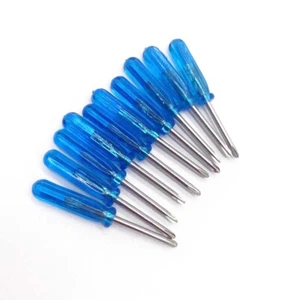 10pcs 45mmx2mm Mini Slotted Phillips Screwdrivers Set Blue Repair Tools kit open - Picture 1 of 7