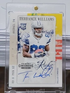 2013 Contenders Terrance Williams Rookie Ink Auto *Y23 - Picture 1 of 2