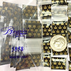 BaggiesSince1987 - 5858 Design Zip Bags 1000PCS WEEDS IN GOLD 5/8", READ DETAILS