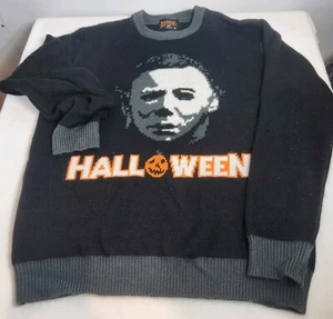 Halloween Sweater Mens XLarge Mondo Tee 2015 Michael Myers Mask Horror Pullover - Picture 1 of 14