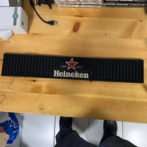 Heineken Bier Bardeckel Gummistreifen Werbung mehr im Laden ansehen selten - Bild 1 von 4