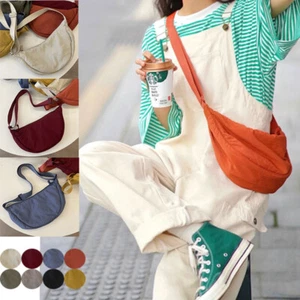 Schultertasche Tuch Tasche Kuriertasche Nudeln Handtasche Vintage Nyl > - Picture 1 of 20
