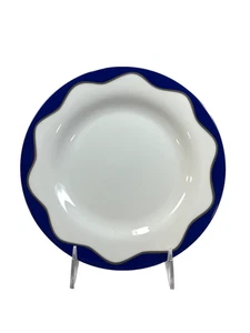Pottery Barn Hanukkah Salad Luncheon Plate 8.5 Inches White Blue Made In Japan - Picture 1 of 8