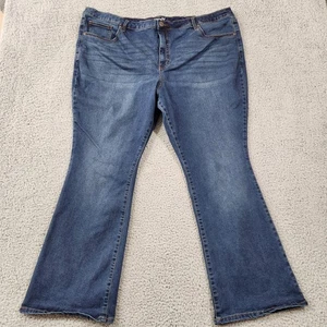 TERRA & SKY Jeans Womens 24W Blue Petite Bootcut High Rise Denim Cotton - Picture 1 of 8