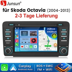 DAB+ Android Autoradio Für Skoda Octavia II 1Z3 1Z5 32G CarPlay GPS Navi WiFi FM - Bild 1 von 12