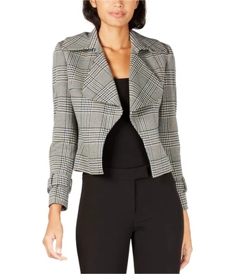 Anne Klein Womens Houndstooth Jacket, fircmb, 2 - Image 1 of 3