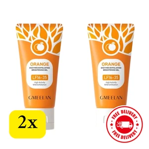 2 x GMEELAN Orange Enzyme Gel 50 g scrub esfoliante viso delicato per schiarire - Picture 1 of 7