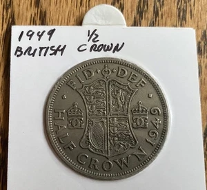 1949 GREAT BRITAIN KING GEORGE VI HALF CROWN - NACHLASSFUND - Bild 1 von 2