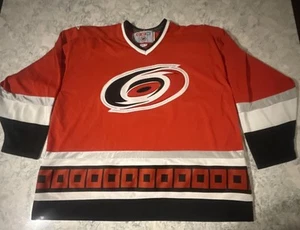 CCM Men’s 2XL NHL Carolina Hurricanes Jersey Red Men’s Size XXL Canada Stone’s - Picture 1 of 24