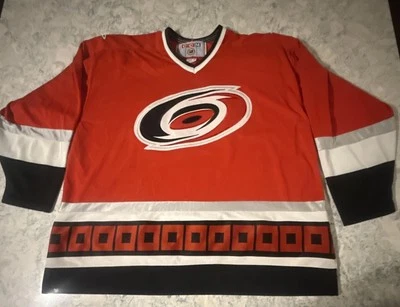 CCM Men’s 2XL NHL Carolina Hurricanes Jersey Red Men’s Size XXL Canada  Stone’s - Image 1 of 4
