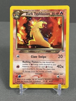 Dark Typhlosion 10/105 Holo Rare Neo Destiny Pokemon TCG Unlimited LP - Image 1 of 3