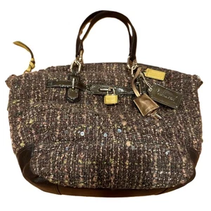 Coach Chelsea Boucle Emerson Convertible Satchel Bag BrownTweed, F1171- 17818 - Picture 1 of 9