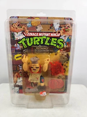 De colección 1990 TMNT Tortugas Pizza Face Psicótico Pizza Chef con Protector Sin Perforar Nuevo Foto 1 de 4