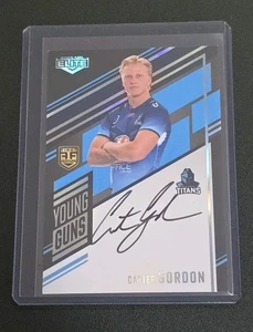 2025 Elite NRL YGS6 CARTER GORDON Young Guns Signature 135/159 Titans - Picture 1 of 2