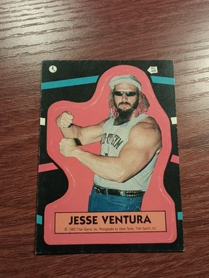 JESSE THE BODY VENTURA 1985 TOPPS WORLD WRESTLING FEDERATION STICKER #4 WWF B - Image 1 of 4