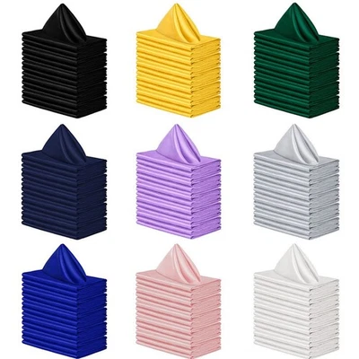 12 Pieces Cloth Napkins 17"X17"square Designs Elaborate High Quality - Image 1 of 4