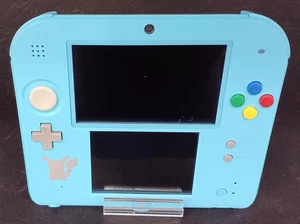 Nintendo 2DS Pokemon Sun Moon Light Blue Limited Console w/Main Unit Cover, etc. - Picture 1 of 13