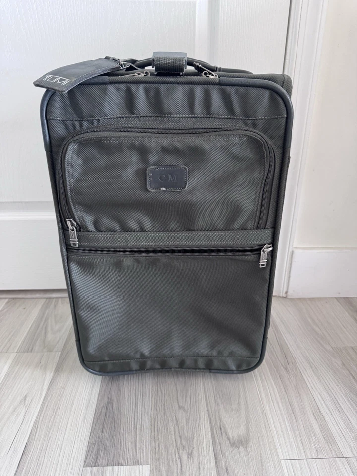 Tumi Classic Green Ballistic Nylon 20” Upright Wheeled Carry On Suitcase 2265M3 - Image 1 of 4