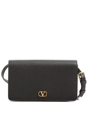 Valentino Garavani Mini VLogo Signature Bag in Black Calf Leather & Lambskin - Image 1 of 4