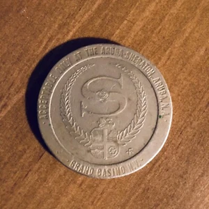 SHERATON ARUBA GRAND CASINO Chip Gaming TOKEN $1 - 1980 Sammlerstück & Unikat - Bild 1 von 2