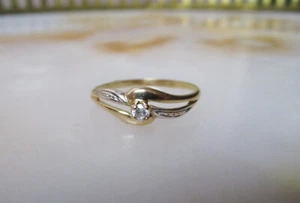 Very Beautiful Solitaire Ring Gold 18k 18 K Carat Diamond Weight 1,35 Gr. Size - Picture 1 of 8