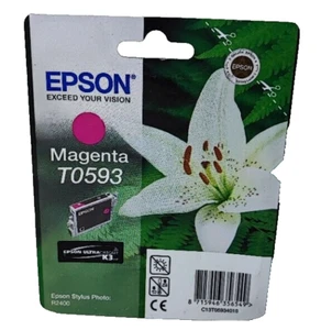2x Orig. Epson T0593 Magenta Tintenpatrone für Epson Stylus Photo R2400 NEU - Bild 1 von 2