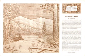 Leather Craft Doodle Page,             FOUR SEASONS - WINTER - Picture 1 of 2