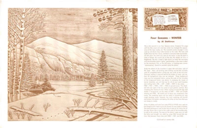 Leather Craft Doodle Page,             FOUR SEASONS - WINTER - Image 1 of 2