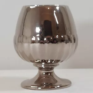 Royal Winton Golden Age Goblet Silver Coloured Ceramic 14cm Grimwades Vase Vtg - Picture 1 of 7