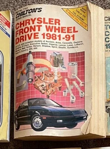 Chilton's Repair Manual #7163 Chrysler Front Wheel Drive 1981-91 Acclaim-Stealth - Picture 1 of 1