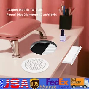 100W Nail Salon Dust Colllcter ABS White Extractor Vacuum For Nail Polishing - Picture 1 of 15