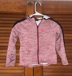 Nike Basketball 1/4 Zip Dri-Fit Red White Size 6/M 5-6 Years - Picture 1 of 3