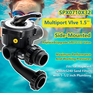 SPX0710X32 Vari-Flo Multiport Valve 1.5" For Hayward S200 and S240 Series Pool - Picture 1 of 21