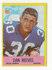 1967 Philadelphia Football card #58 Dan Reeves Hi Grade Cowboys Set Break