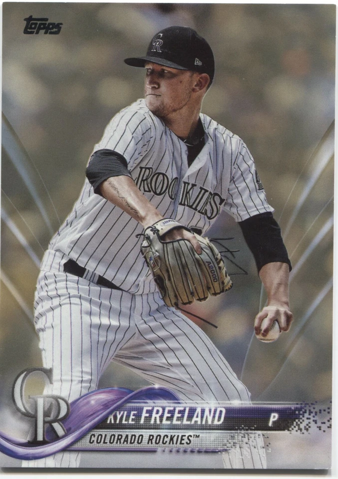 KYLE FREELAND 2018 Topps Series 2 GOLD Parallel #/2018 - COLORADO ROCKIES - #586 - Image 1 of 1