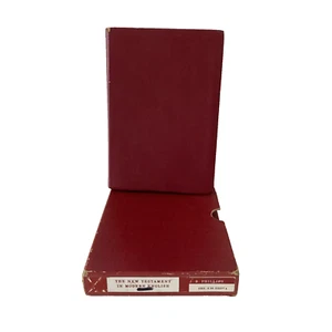 The New Testament In Modern English Bible Vintage 1975 Red Leather + Slip Case - Bild 1 von 10