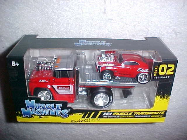 MÁQUINAS MUSCULARES '66 CHEVY C60 PLATAFORMA Y '69 CHEVY CAMARO SS MUY BUEN ESTADO NUEVO FUNDIDO A PRESIÓN Foto 1 de 1