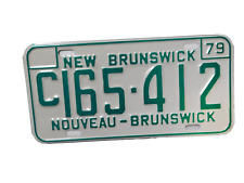 NEW BRUNSWICK LICENSE PLATE 1979 VINTAGE CANADA CAR COLLECTOR SHOP  SIGN C165412