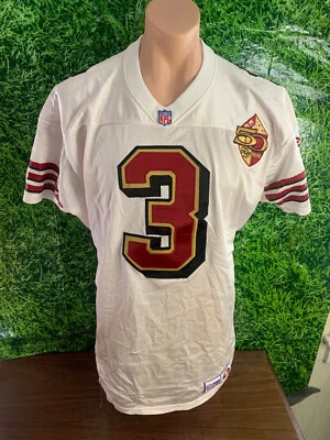 Camiseta deportiva Tommy Thompson 1996 San Francisco 49ers #3 usada en juegos parche número 50 talla 44 Foto 1 de 4