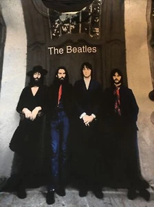 Vintage Beatles T-Shirt Hey Jude All Over Print Single Stitch AOP L Band Tee - Picture 1 of 5