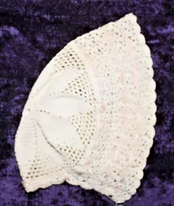 Crochet Vintage Bonnet - Picture 1 of 2