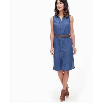 NWT New $198 Splendid Wilder Tencel Long Shirt Dress Denim Size S - Image 1 of 4