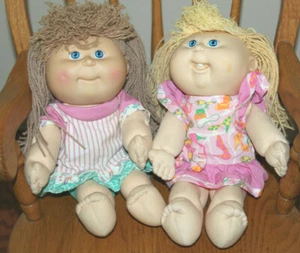 Muñecas Cabbage Patch x2 Primera Edición Crimp 'N Curl ~ Hasbro 1991 de colección - Imagen 1 de 12