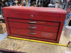 Proto Tool Box Snap on Vtg 3 drawer CArry Tray USA Good Old Stuff! 26x12x15 - Picture 1 of 10