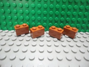Lego 4 naranja oscuro 1x2 bloque de ladrillo NUEVO - Imagen 1 de 1