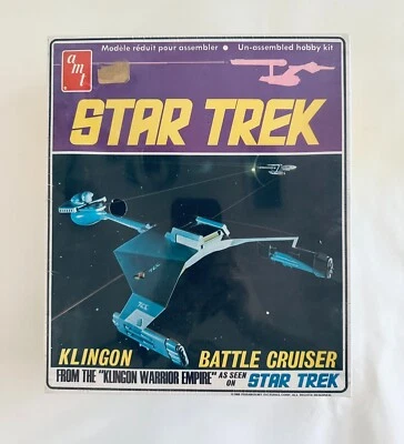 Vintage AMT Star Trek Klingon Battle Cruiser #S952 Model Kit 1968 - Image 1 of 4