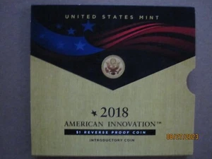 2018 S AMERICAN INNOVATION FIRST PATENT REVERSE PROOF $1 OGP/COA 18GE - Picture 1 of 7