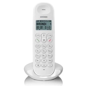 BRONDI LOTUS (BIANCO) - TELEFONO CORDLESS - ECO DECT - DECT GAP - SVEGLIA - Foto 1 di 1