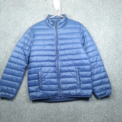 Chaqueta acolchada de plumón Xersion para mujer azul talla grande ligera nano Foto 1 de 4