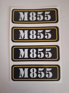 (4) Etiquetas adhesivas de vinilo adhesivas para latas de munición.  M855 - Imagen 1 de 4